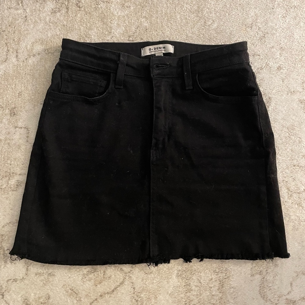 Lulus Black denim skirt